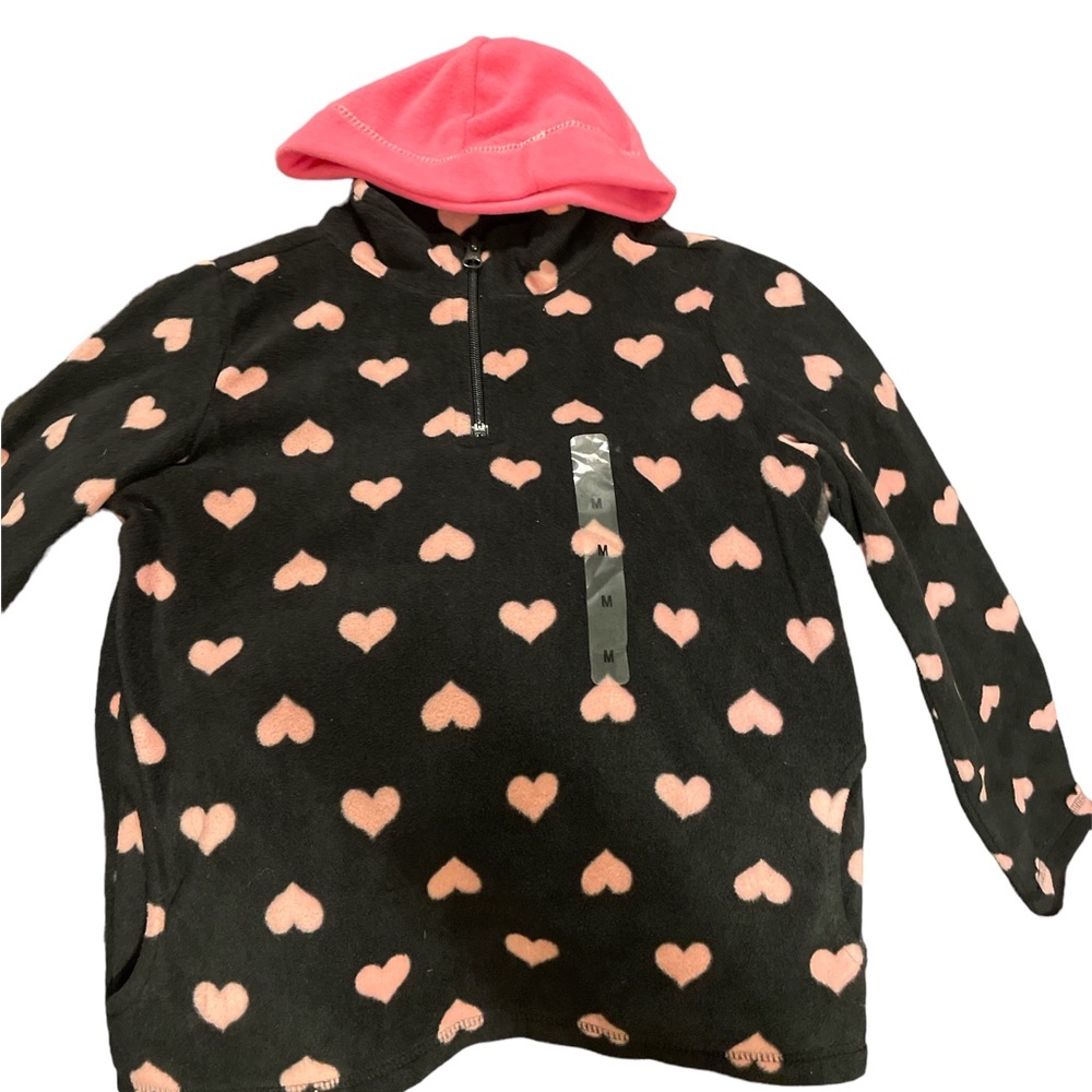 NWT girls fleece and hat from The Children’s Place size 7/8 - Picture 2 of 7
